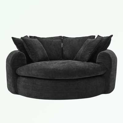 Canapé rond Boneless avec 8 coussins décoratifs
