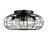 Low Profile Bladeless Ceiling Fan With Lights Kit (No Included Bulbs) And Remote 6 Wind Speeds Reversible Ceiling Fan, NO Included Bulbs