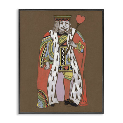 «King King Card Card Motif Giclee Art» par June Erica Vess