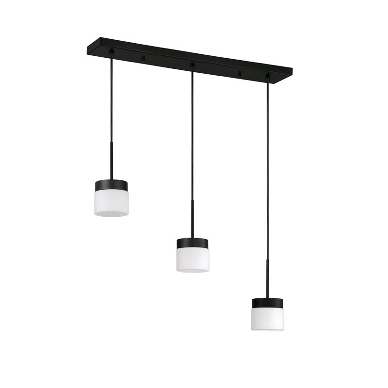 Barre d'éclairage noire 3 lumières Ikee
