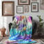 Mystery Sky Reverie - Jeté Sherpa Blan Premium 1 pièce-1800188327