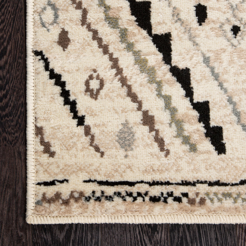 Hennadij Moroccan Indoor Rug, Rectangle 5' x 8'