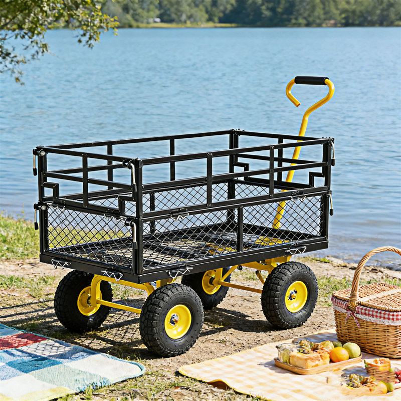 Wagon Cart Garden Cart, Black