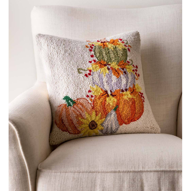 Floral Down Throw Pillow