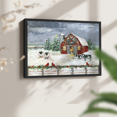 Winter Homestead - Reproduction encadrée - Restickable
