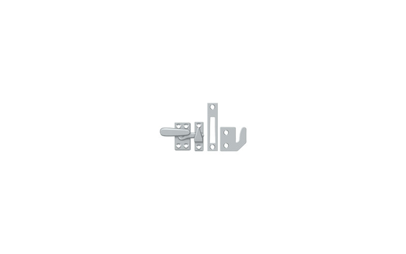 Hardware, 1.3" H x 1.5 W x 0.5" D, Brushed Chrome