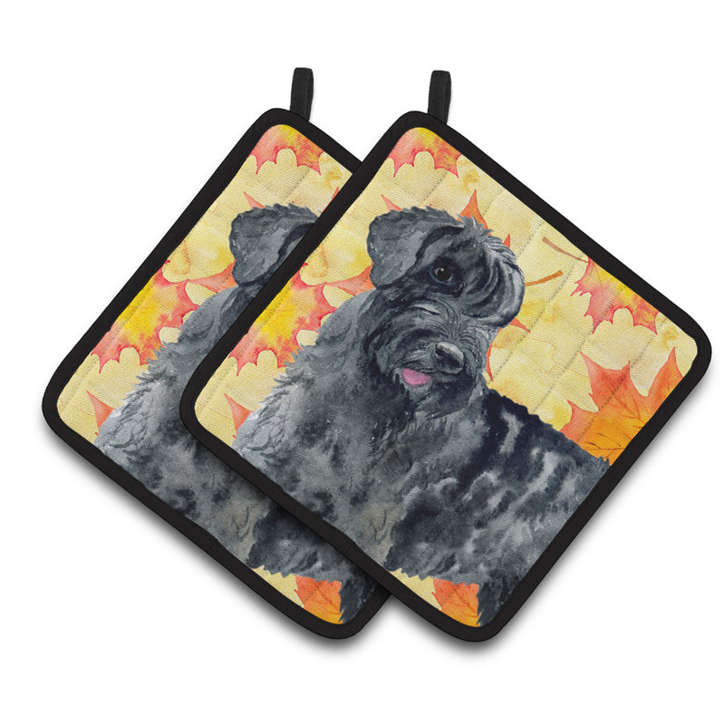 Cuisinier poignée de chute de schnauzer de caroline trésors géant