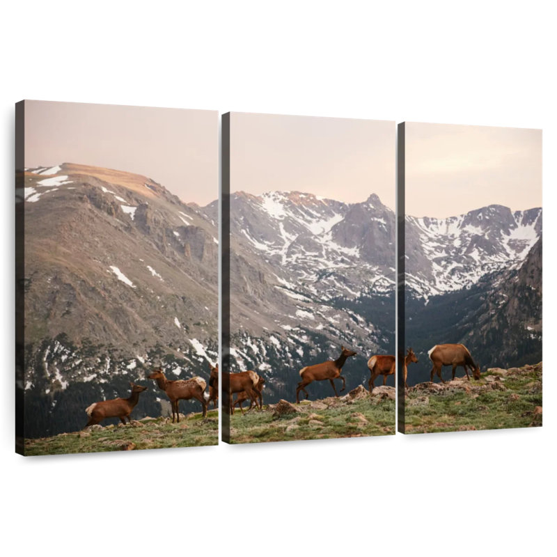 Brampt Deer Gang, 42" H x 65" W