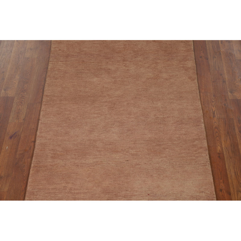 Tapis de couloir oriental brun 3 x 9 Gabbeh