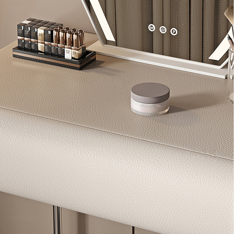 23.62"Cream-style Compact Solid Wood Vanity Table