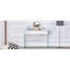 Combinaison de bureau et de commode en MDF minimaliste - blanc, écologique, rangement à double tiroir, polyvalent pour le bureau à domicile ou la chambre à coucher
