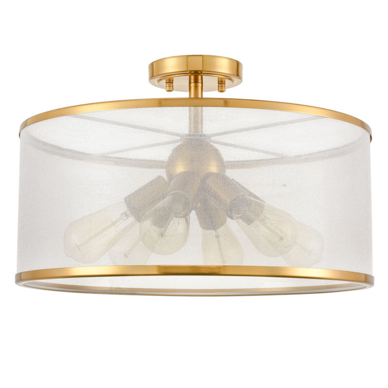 Plafonnier semi-encastré 6 lumières Modern