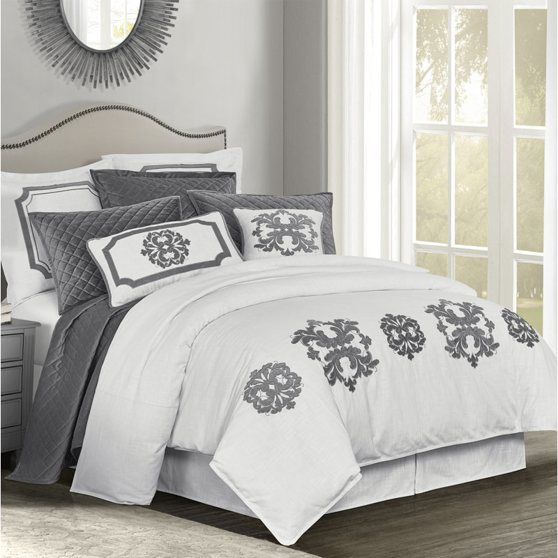 Housse de couette Madison, Housse de couette pour très grand lit, Brun clair