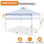 Extérieur 10 pi L 10 pi. Auvent escamotable en acier D-66097001
