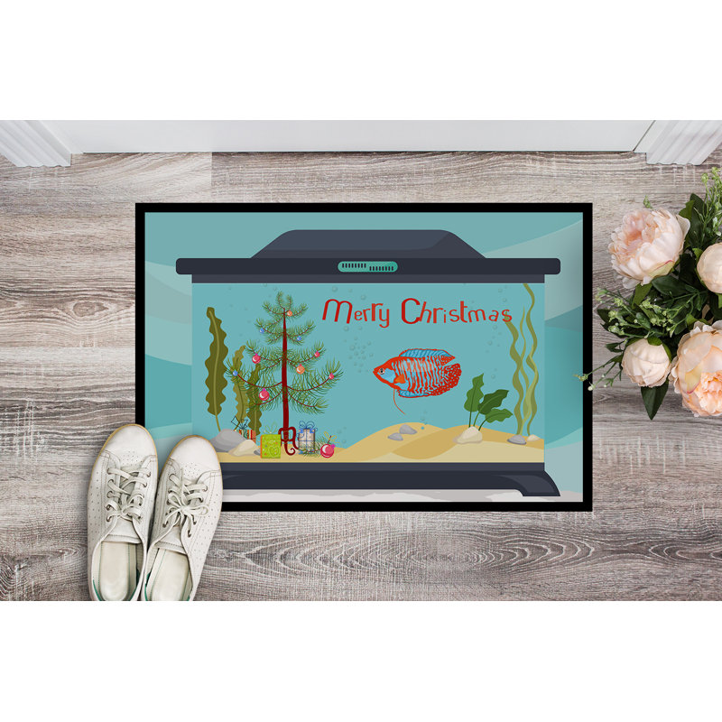 Tapis d'entrée antidérapant Insta, Gourami nain, 18" W x 27" L