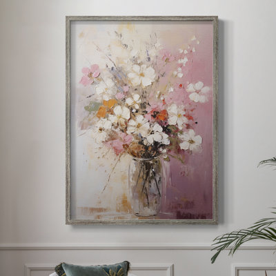 Reproduction encadrée FLORAL Series CCCCLLII - bois massif