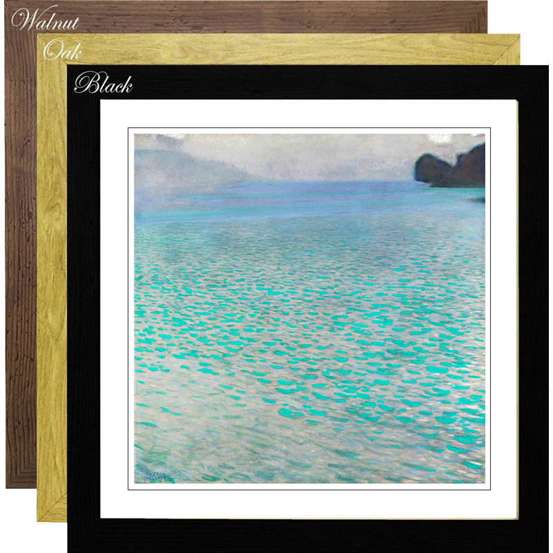 Gustav Klimt - Single Picture Frame Painting, Black