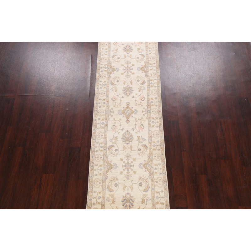 One-of-a-Kind 2'8" X 10'2" New Age Runner Wool Area Rug in Ivory