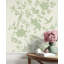 Floral Grass Cloth Wallpaper Roll-1877397313