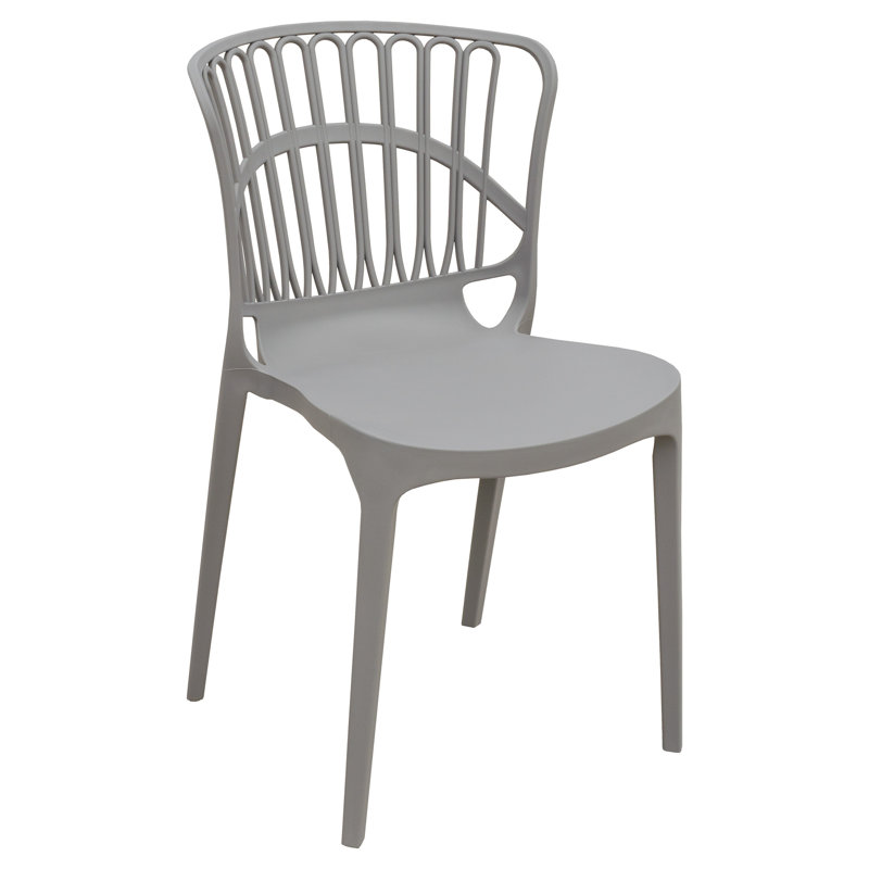 Soderquist Armless Stacking Chair, Grey