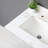 31" White Vanity Top - Rectangular Sink & 4" Backsplash Elegant Style 31 Inch 4