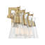 Cumbia 4 Light Transparent Dimmable Vanity Light-70337172