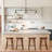 Alauna 3 - Light Glass Kitchen Island Pendant Light