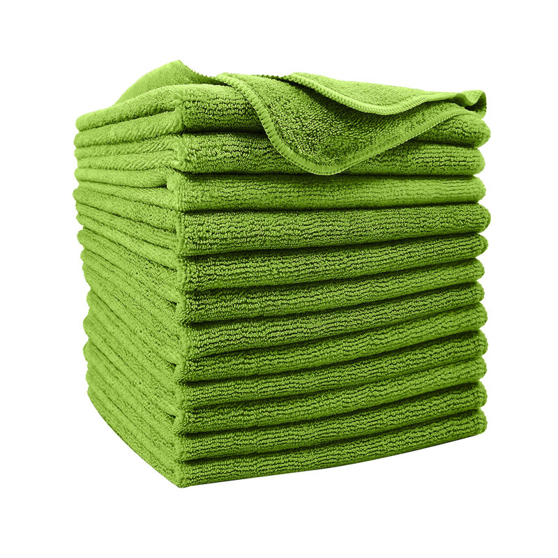 Ensemble de chiffons de nettoyage, Vert
