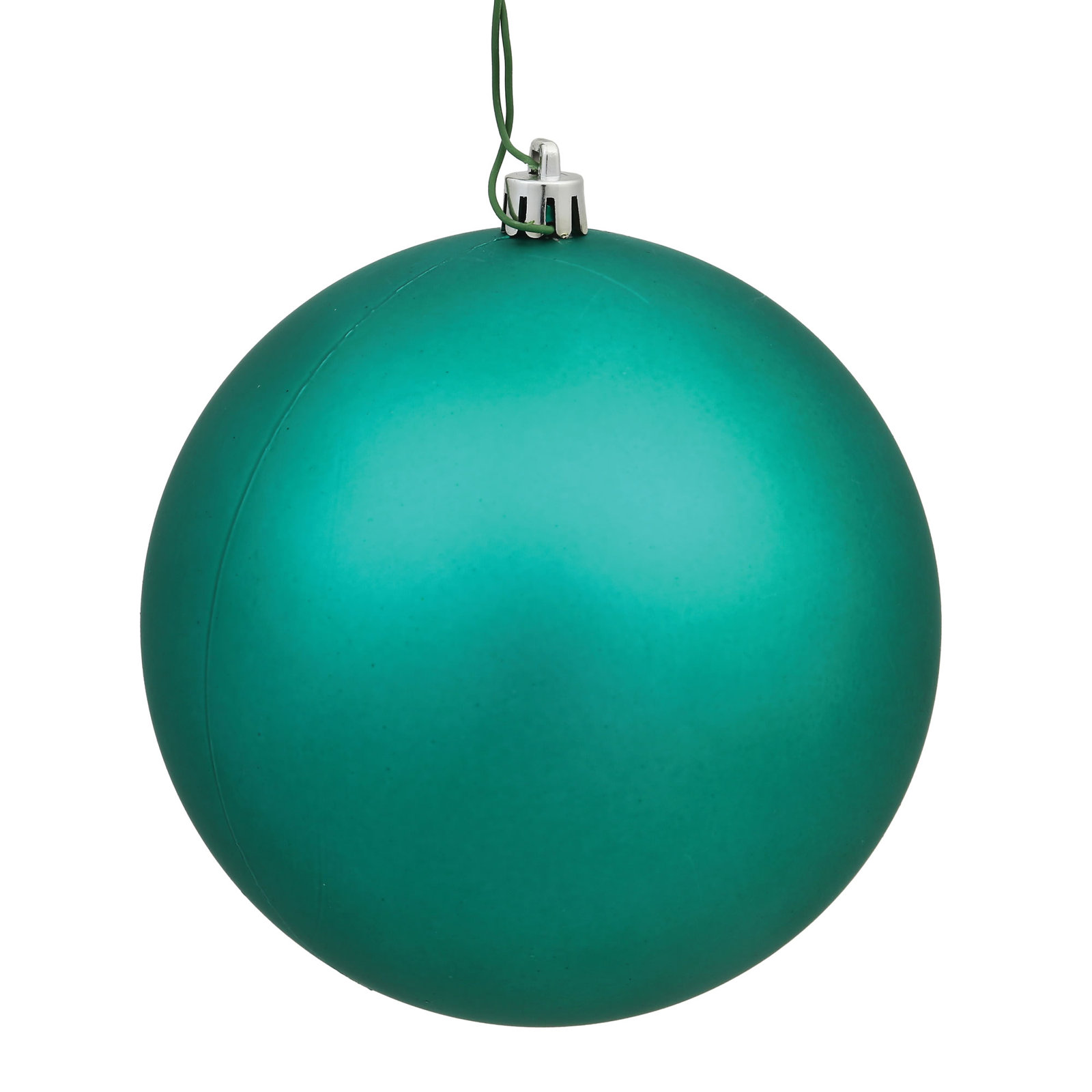 Holiday Décor Ball Ornament, 3" H x 3" W x 3" D, Matte Seafoam