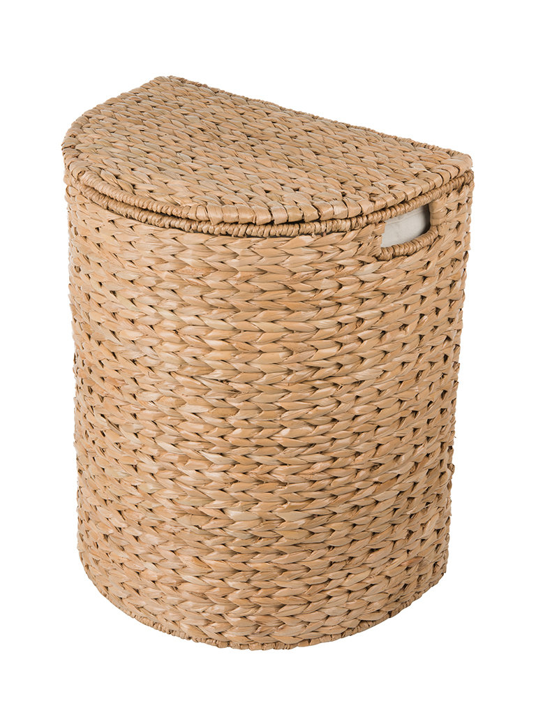 Wicker Laundry Hamper with Handles Highland Dunes