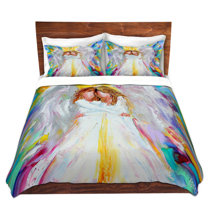 Ensemble de housse de couette en microfibre DiaNoche par Karen Tarlton - Angel Hugs 2