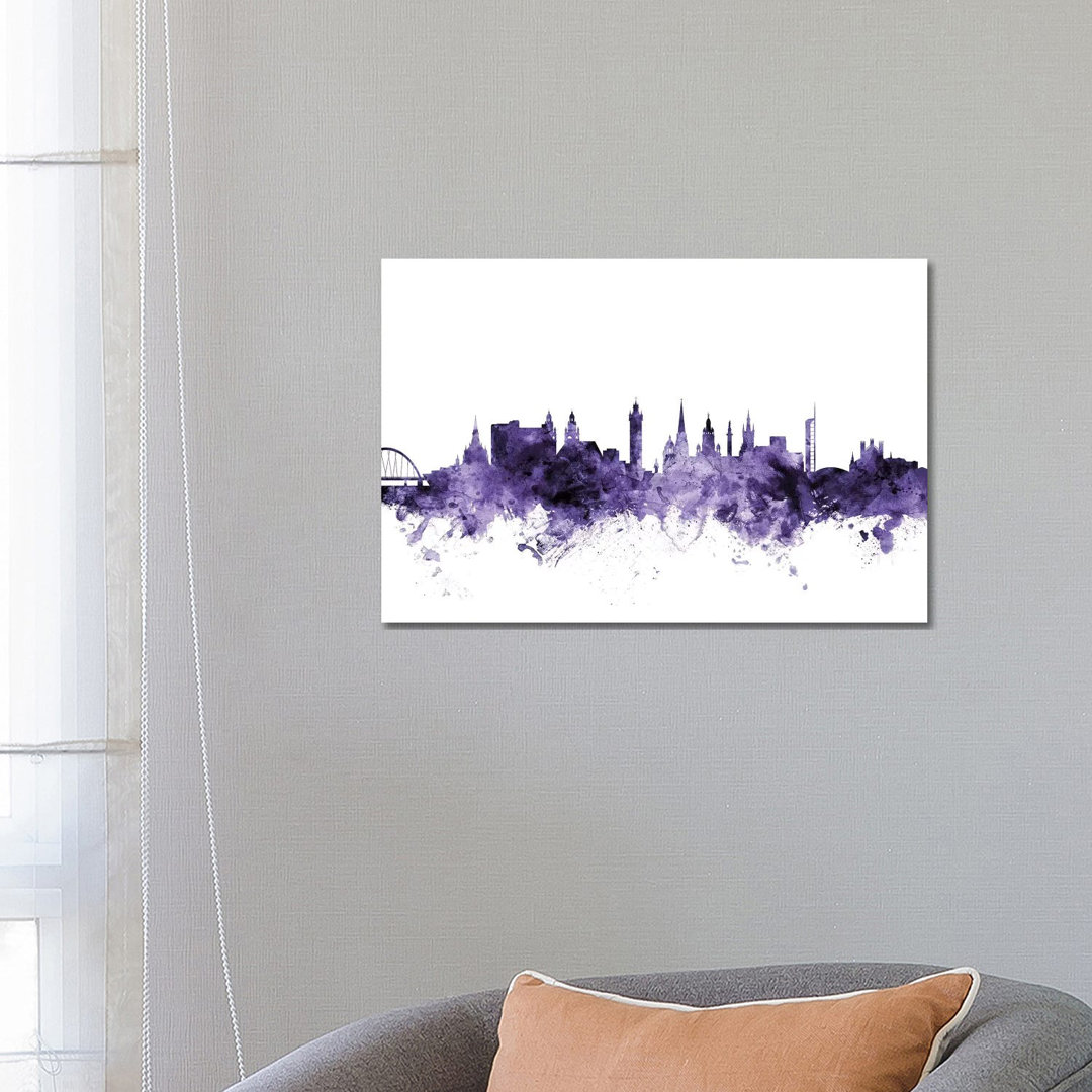 Glasgow, Scotland Skyline by Michael Tompsett - Wrapped Canvas Gallery-Wrapped Canvas Giclée