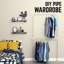 38.5'''' Wall Mounted Industrial Clothes Rack