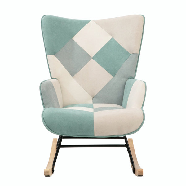 George Oliver Ruggeri Solid Wood Rocking Chair | Wayfair