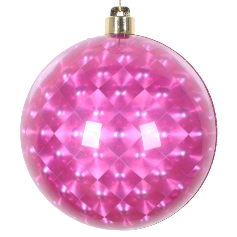Ornement boule réfléchissante scintillante, Cerise