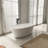 66.9 Inch Freestanding Solid Surface Soaking Bathtub For Bathroom