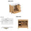 Armoire de rangement de salle de bain moderne en bois de 36 pouces avec lavabo et base en bois massif avec tiroirs à fermeture en douceur