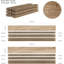 Panneaux muraux décoratifs Barteldina | Panneaux de fibres à densité moyenne | 26,7 pi x 3,93 po | 12,16 pieds carrés-1251032406