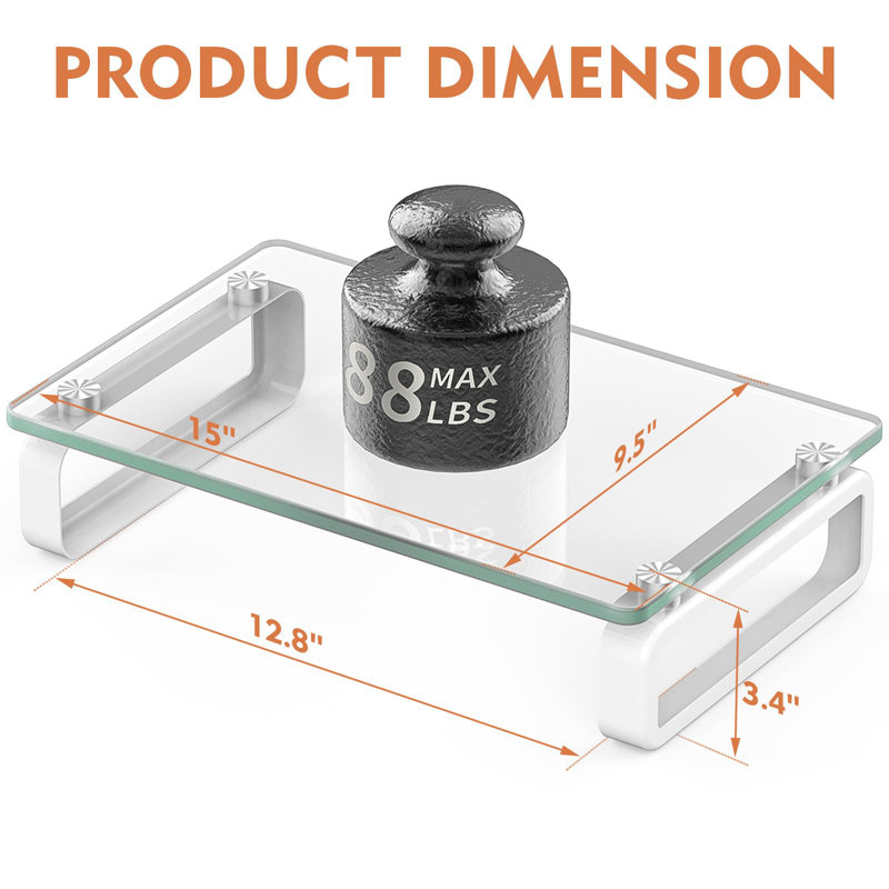 Support pour écran d'ordinateur Clear Riser