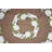 Magnolia on Brown Table Topper (33" Round)