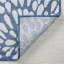 Tapis intérieur / extérieur bleu / blanc à motif floral Porrima-1939564103