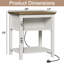 Table de bout Analiesa avec rangement et station de charge-1886775439