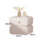 Table de chevet, petite table de chevet, petite table de chevet avec commode à 2 tiroirs et poignée en microfibre (blanc)