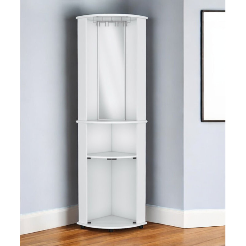 Bar 75 "en bois blanc avec trois tablettes