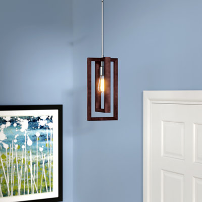 Luminaire suspendu rectangulaire 1 lumière Erick