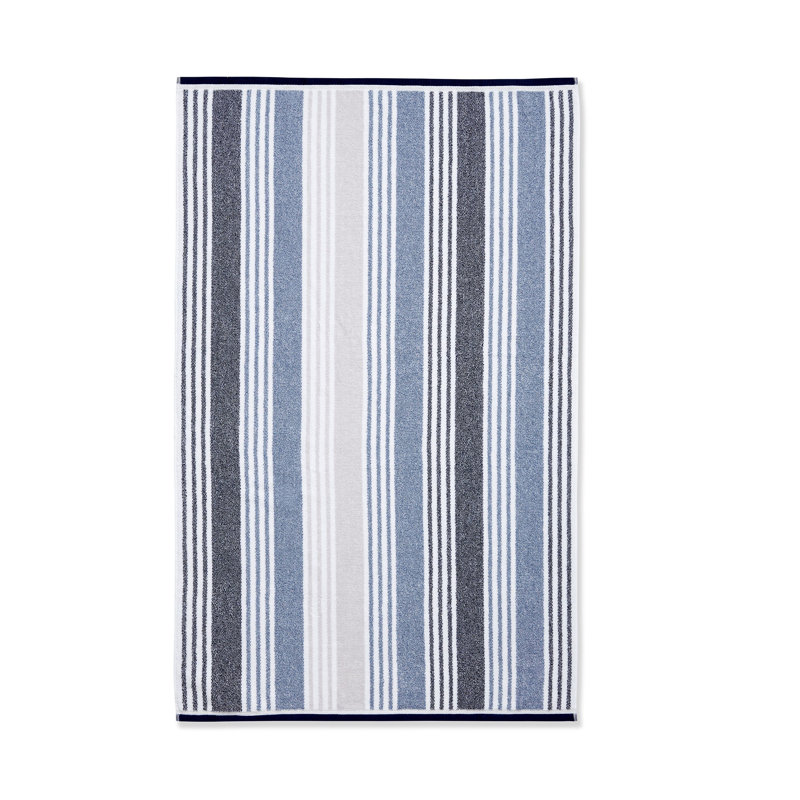 Kelso Stripe Soft & Absorbent Cotton Towels, Blue