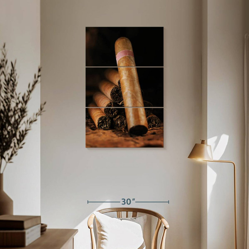 Senne Stacked Cuban Cigars, 57" H x 36" W