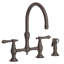 Chesterfield Kitchen Bridge Faucet with Side Spray-351712962