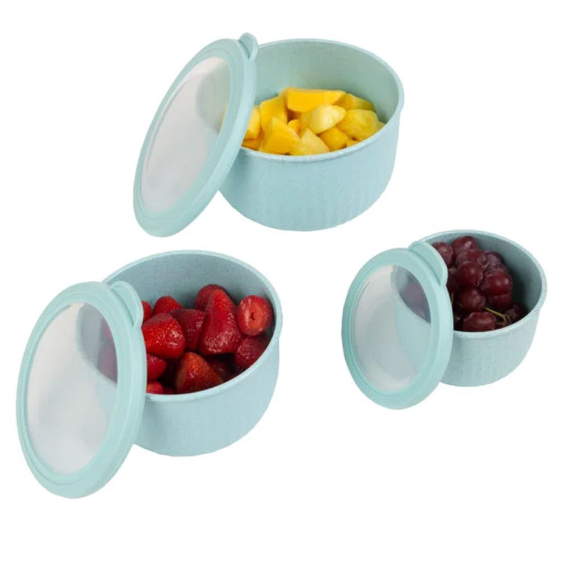 Ensemble de 3 contenants alimentaires Buskus, Bleu sarcelle