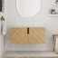 Base de meuble-lavabo simple 36 po seulement, base sans plateau beige